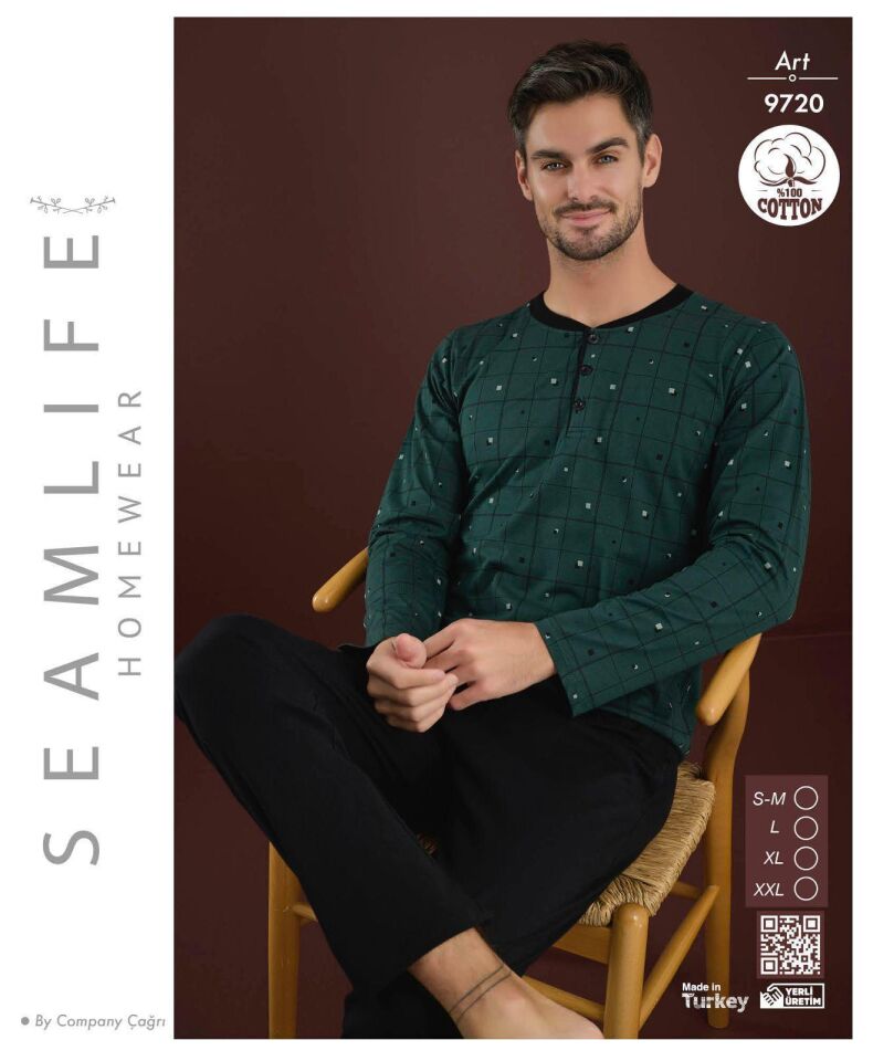 Seamlife Erkek Penye Pijama Takım