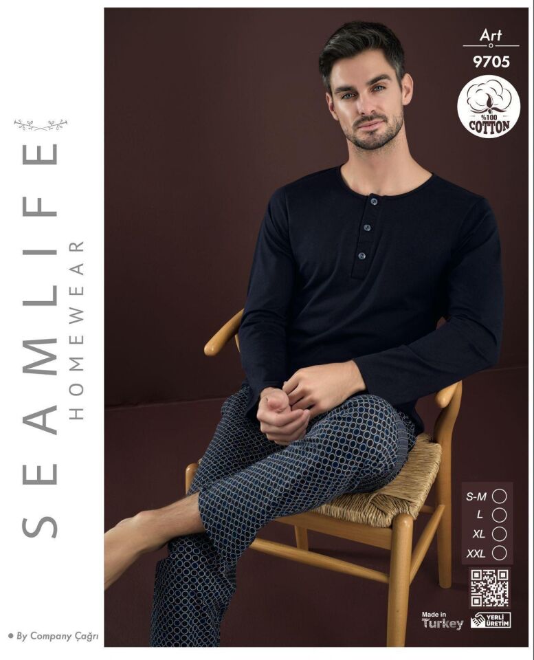 Seamlife Erkek Penye Pijama Takım