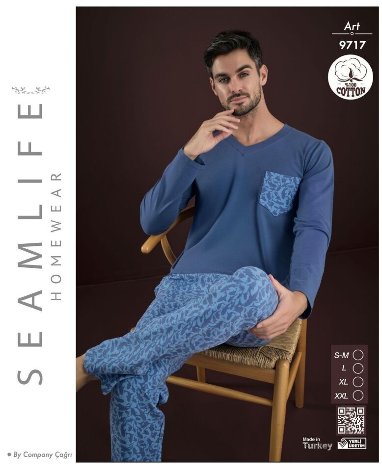 Seamlife Erkek Penye Pijama Takım