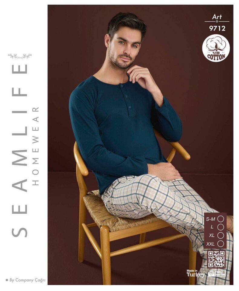 Seamlife Erkek Penye Pijama Takım