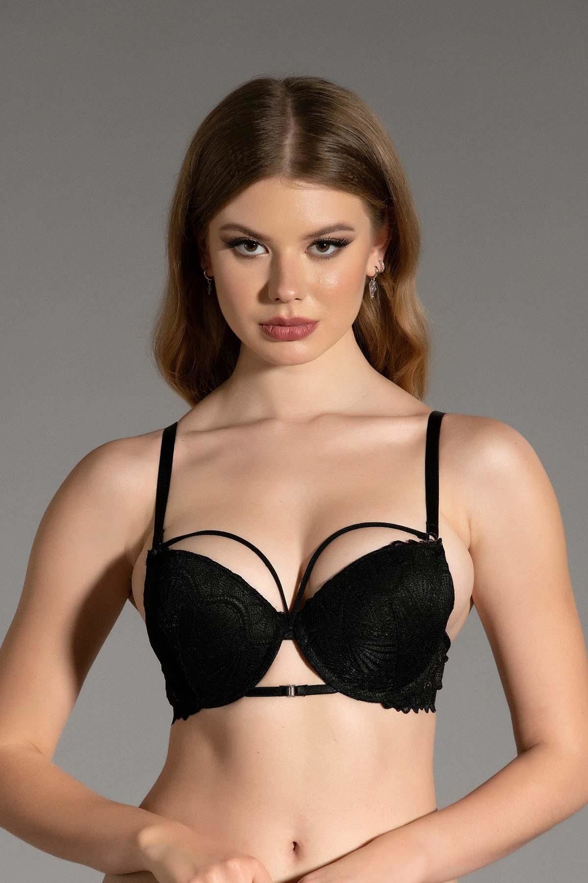 NEW BRA 4023 BAYAN 2Lİ TAKIM -SİYAH - -85B
