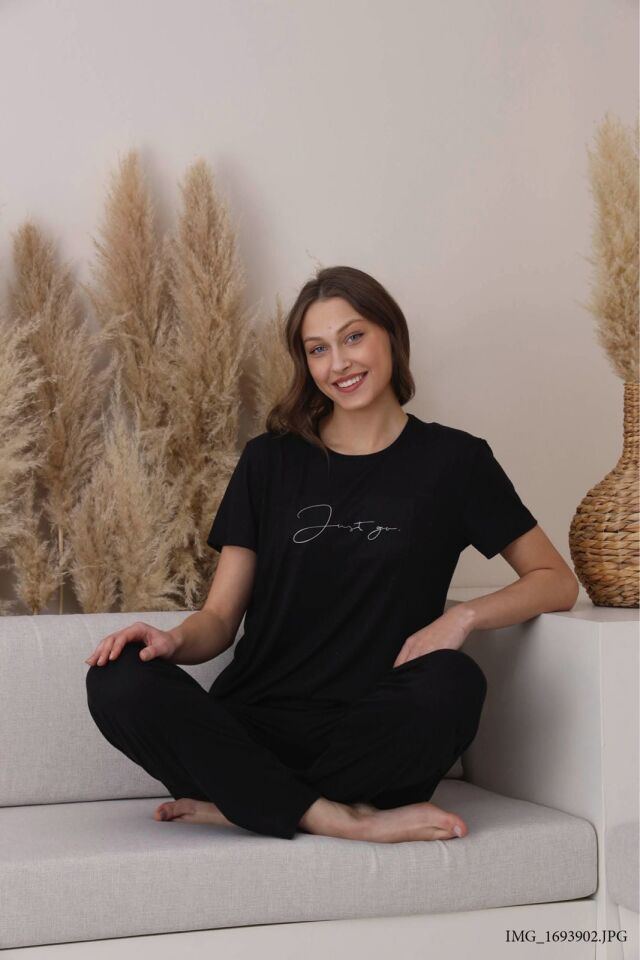 Pijamoni 5395 Bayan kısa kol Pijama Takımı