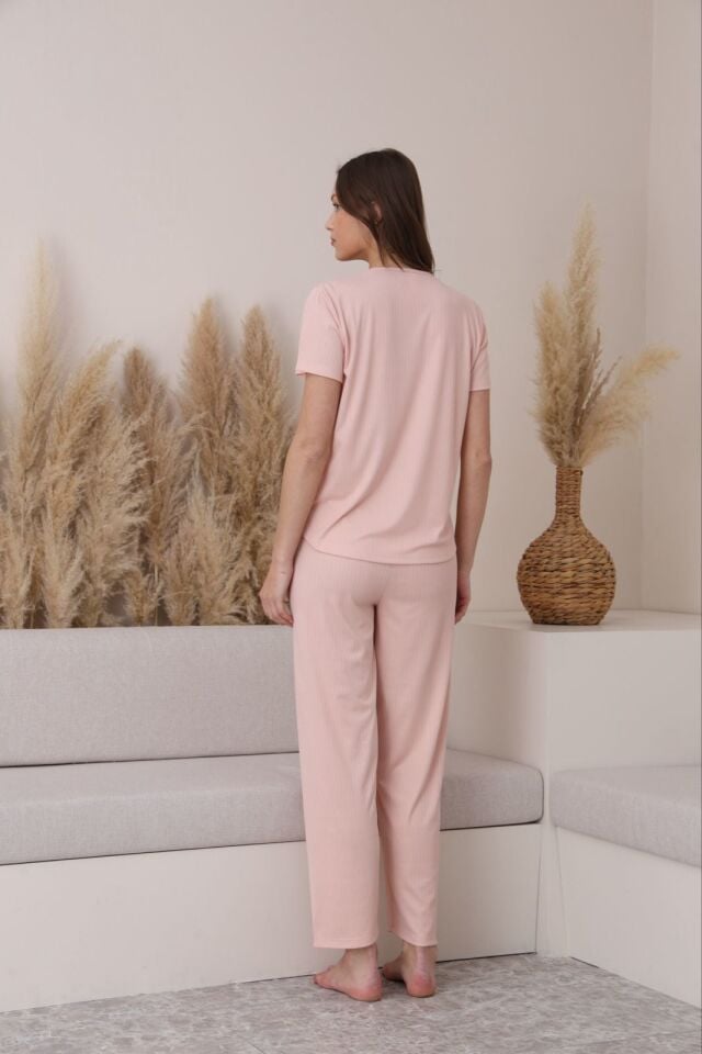 Pijamoni 5395 Bayan kısa kol Pijama Takımı