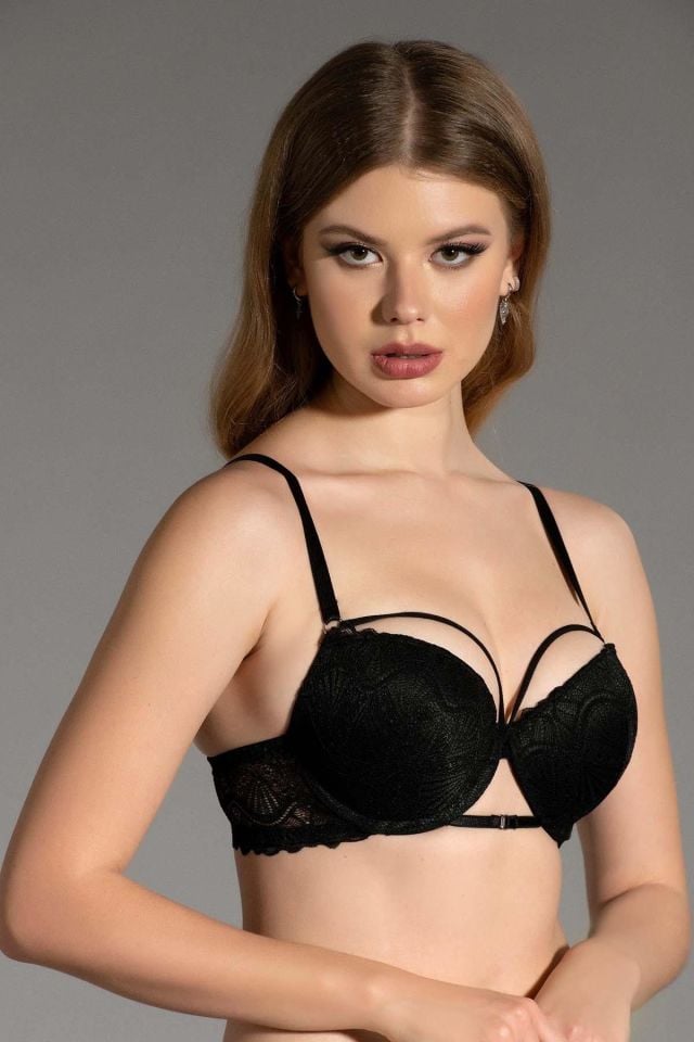 NEW BRA 4023 BAYAN 2Lİ TAKIM -SİYAH - -90B
