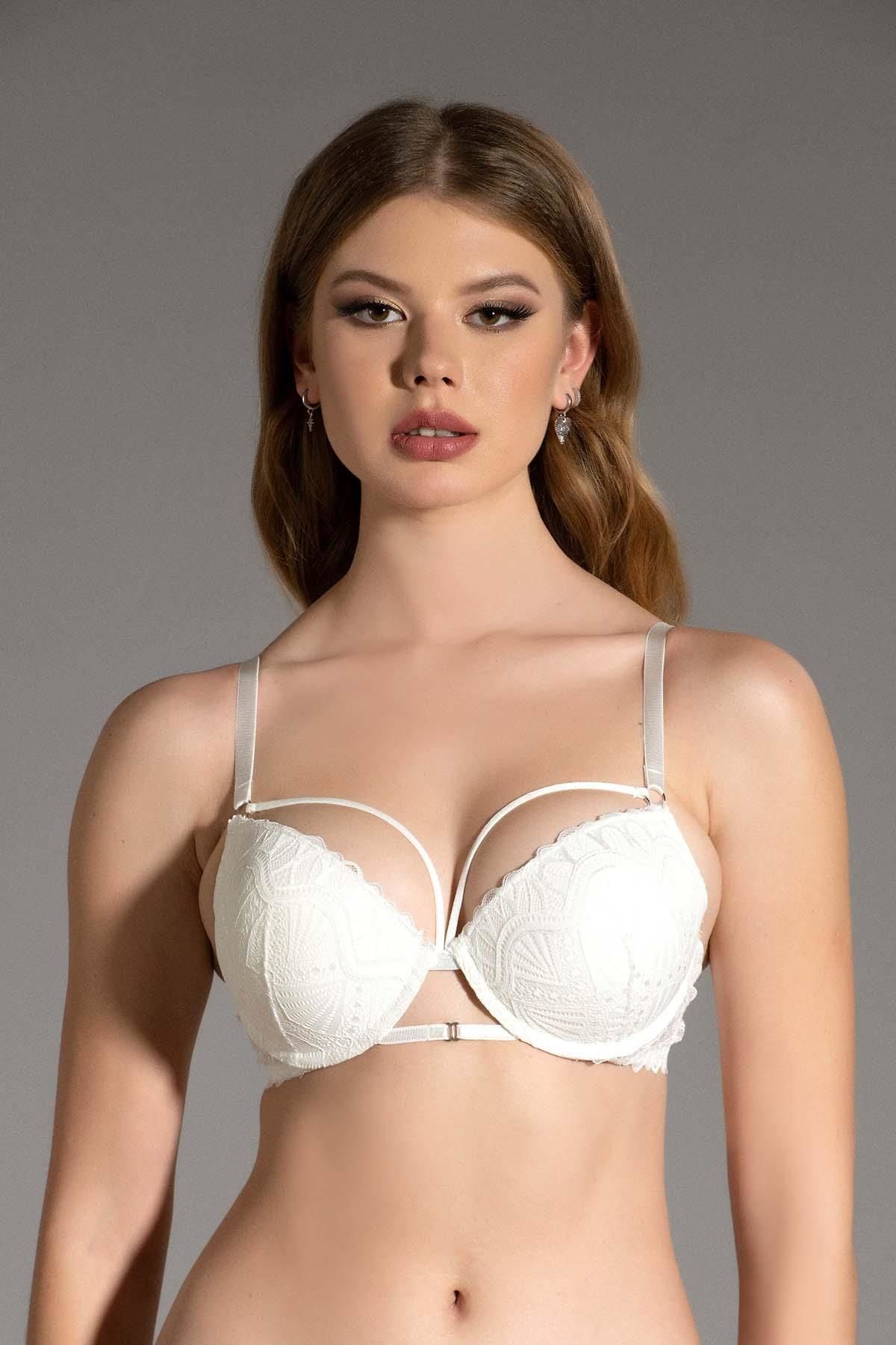 NEW BRA 4023 BAYAN 2Lİ TAKIM --EKRU - -90B