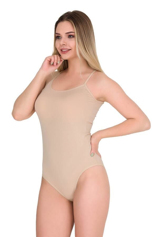 Berrak 2081 Kadın Çıtçıtlı Body ---TEN - -- L
