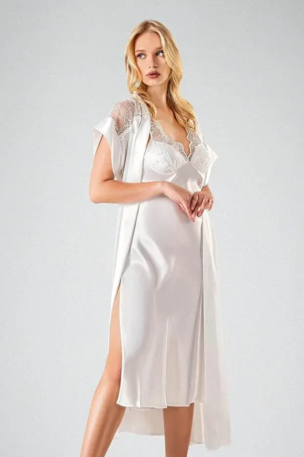 Ahu 7721 2li Uzun Gecelik Takım