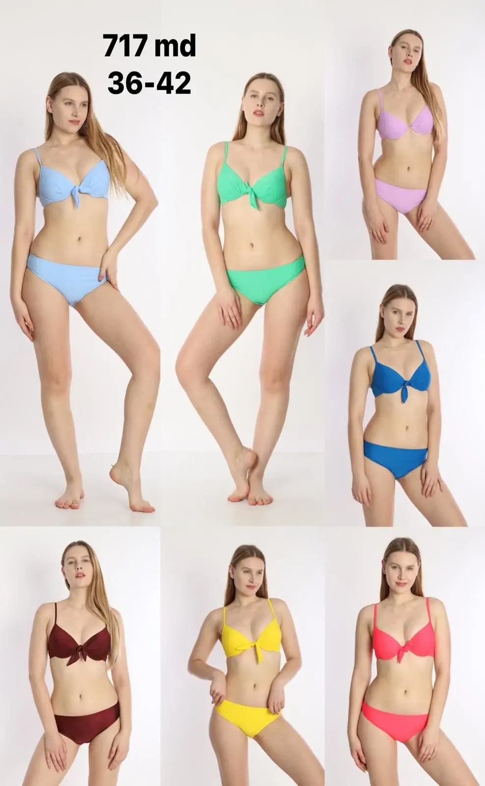 Azra 717 Bayan Düz.Kaplı Bikini