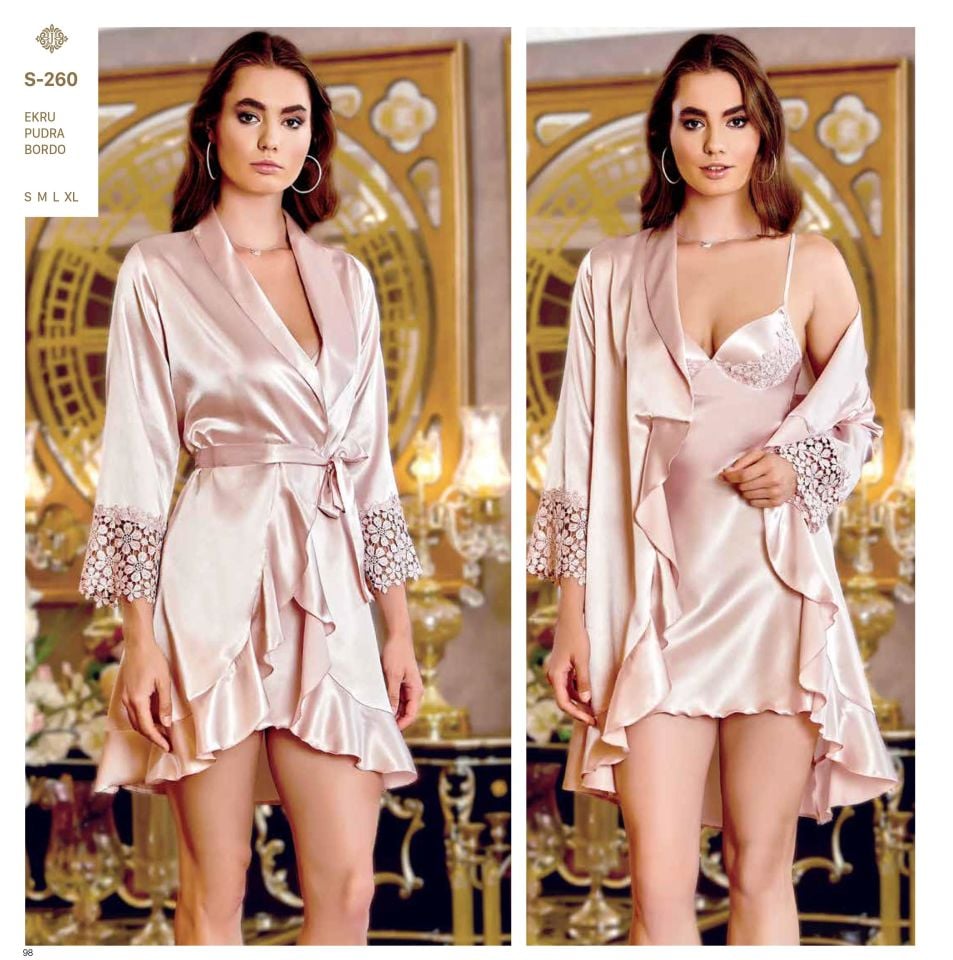 Jeremi S260 Saten Dantelli 6 Lı Set