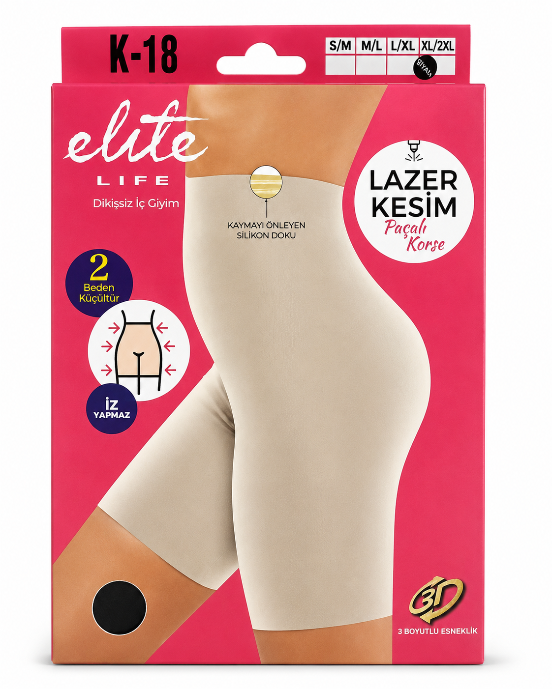 Elite Life 882 K-18 Lazer Kesim Pacalı Korse