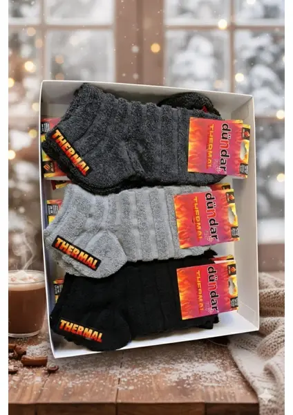 Dündar Bayan / Unısex Termal Havlu Patik