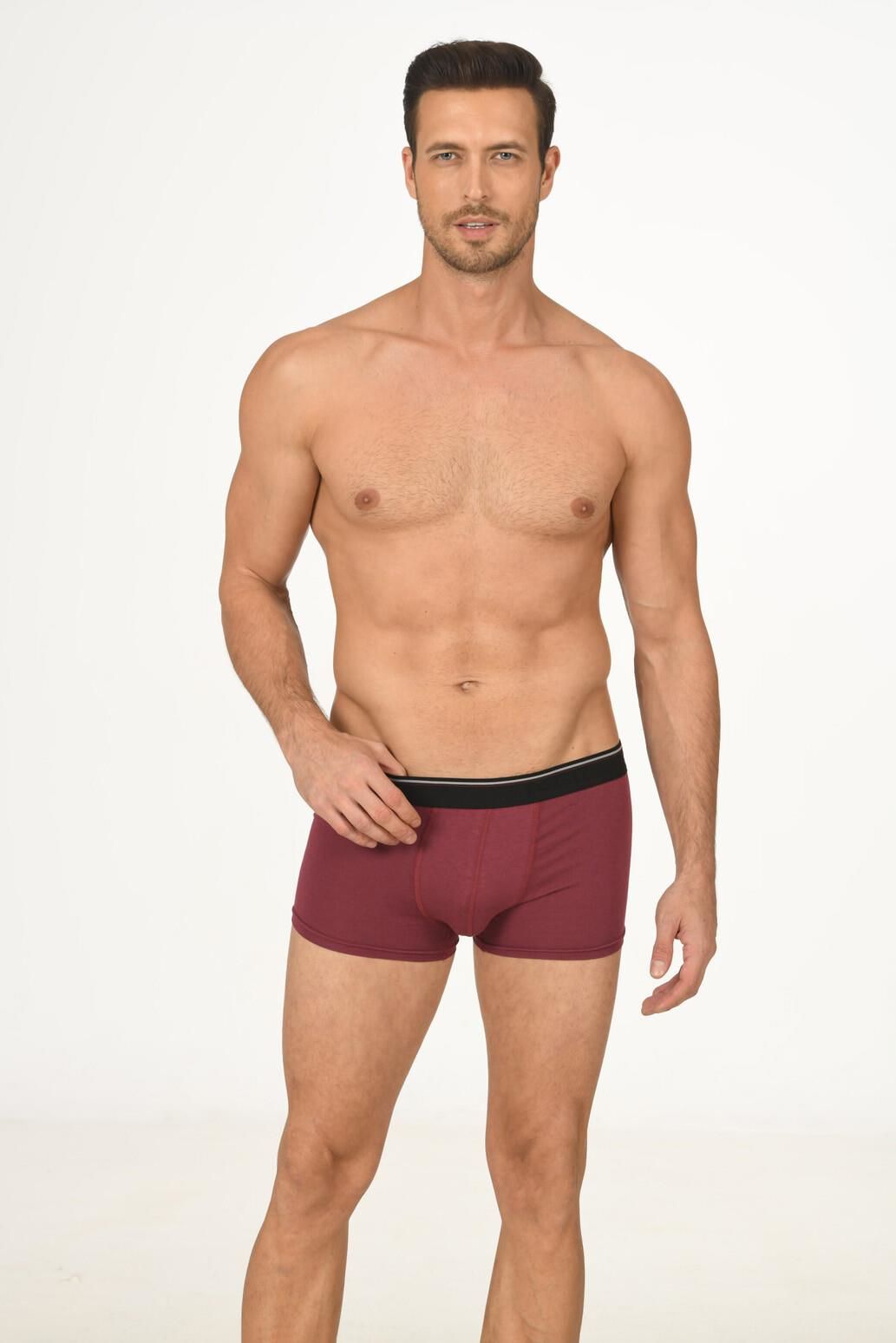 Nbb 735 Erkek Modal Boxer -BORDO - -XX
