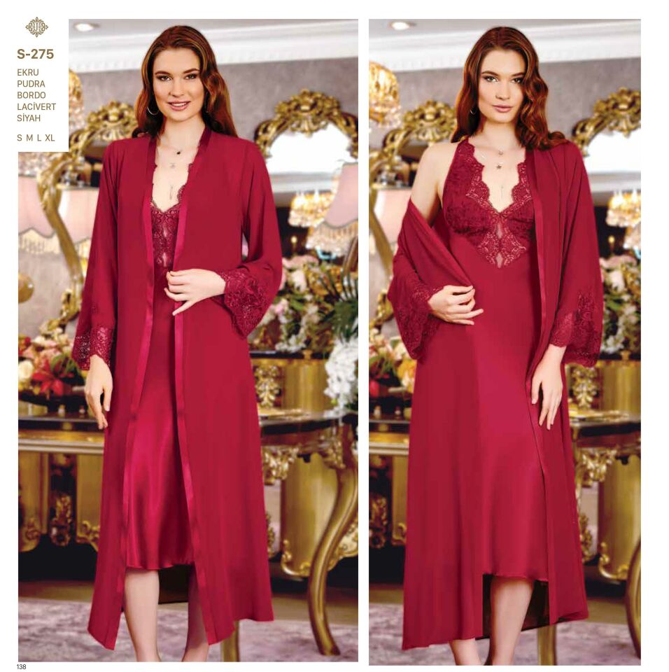 Jeremi S275 Saten Dantelli 6 Lı Set