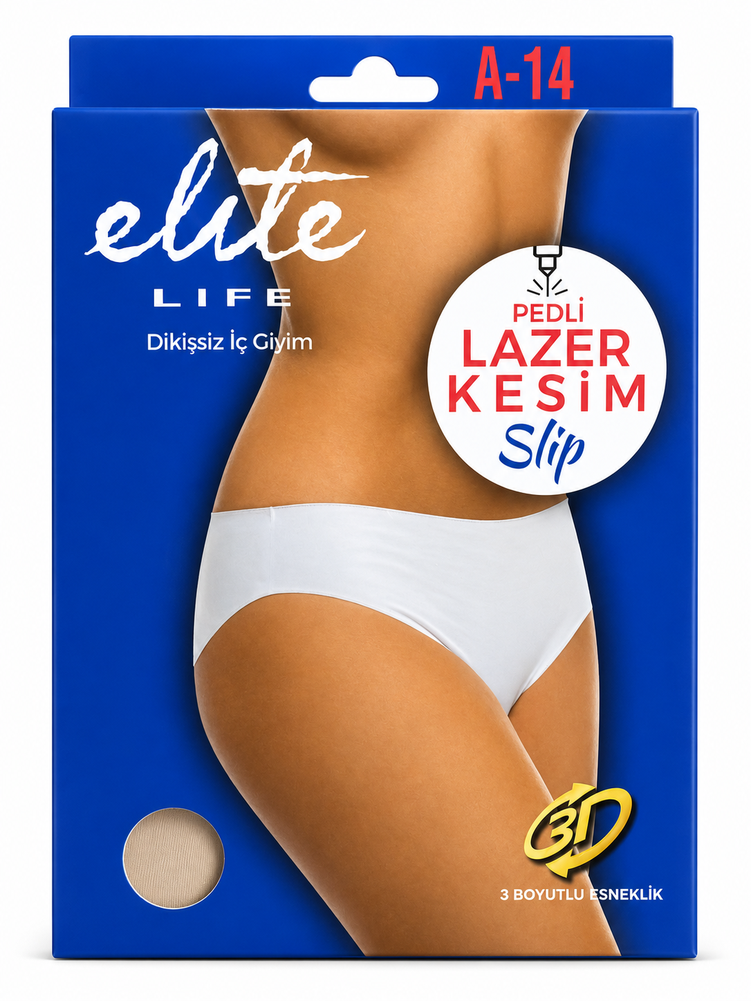 Elite Life 883 A-14 Lazer Kesim Yüksek Bel Slip
