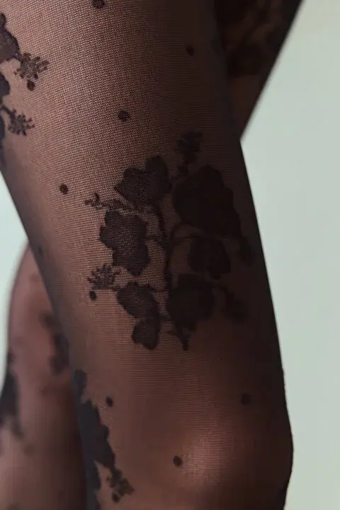 Penti Romantıc Floral Külotlu Çorap 500 -S/M