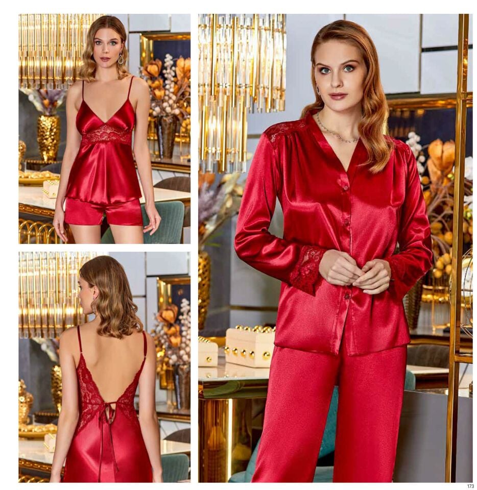 Jeremi S280 Saten Dantelli 6 Lı Set