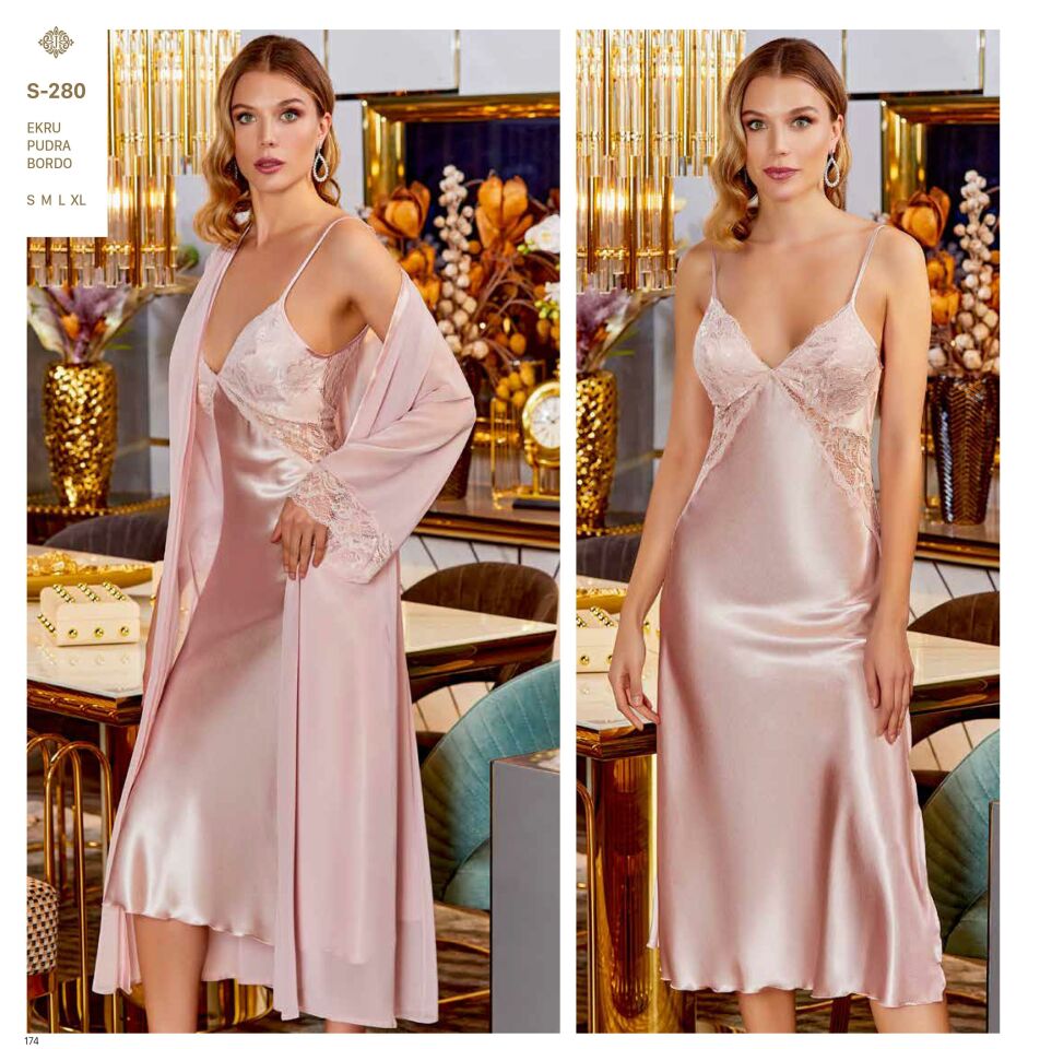 Jeremi S280 Saten Dantelli 6 Lı Set -PUDRA - -- M