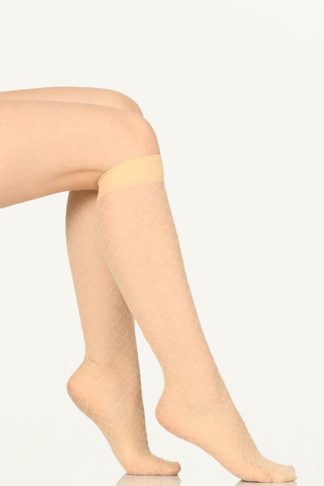 Nbb 9306 Kadın 20 Den Desenli Pantolon Çorabı