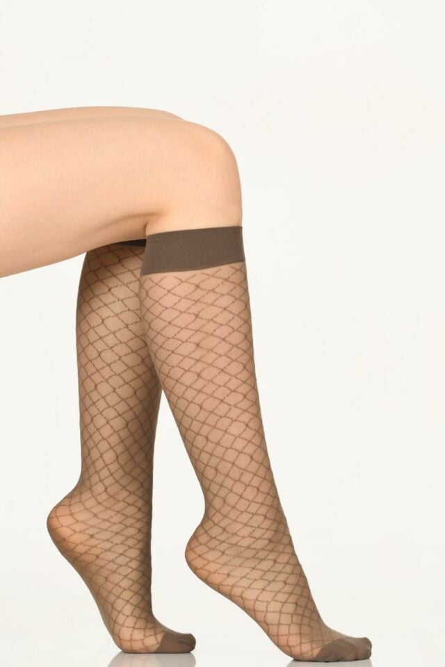 Nbb 9306 Kadın 20 Den Desenli Pantolon Çorabı