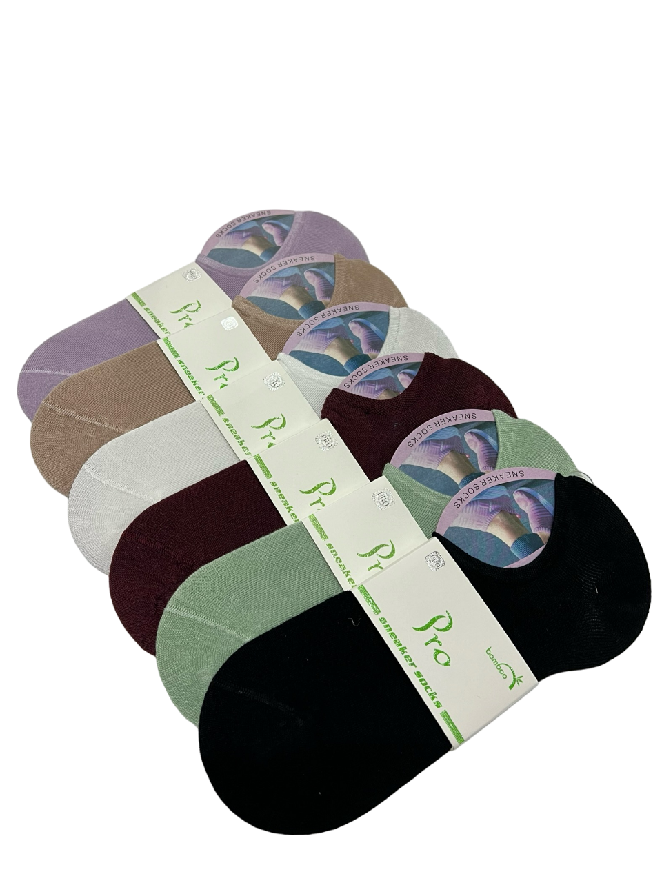 Pro 20775 Bayan Bambu Sneaker Babet Çorap