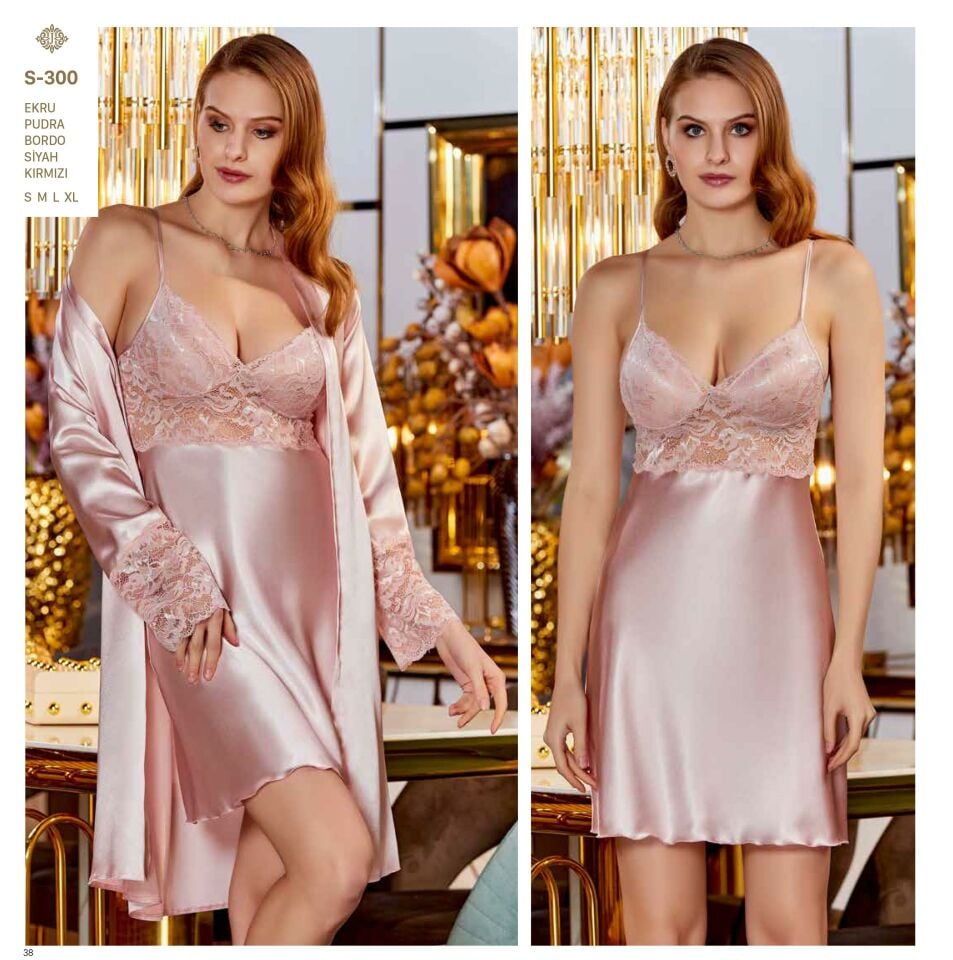 Jeremi S300 Saten Dantelli 6 Lı Set