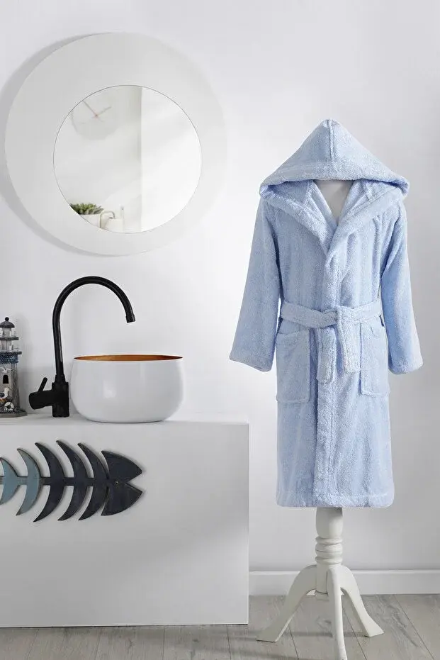 ÖZDİLEK Ashley Kapüşonlu Bambu Çocuk Bornozu