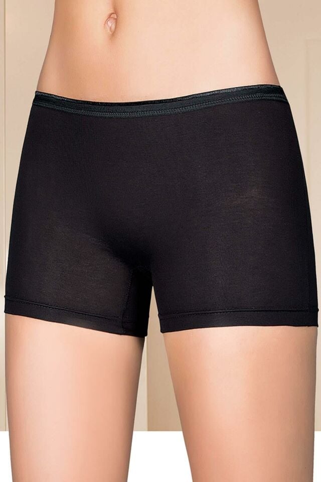 Berrak 2101 Bayan Lıcra Boxer Short -SİYAH - - XL
