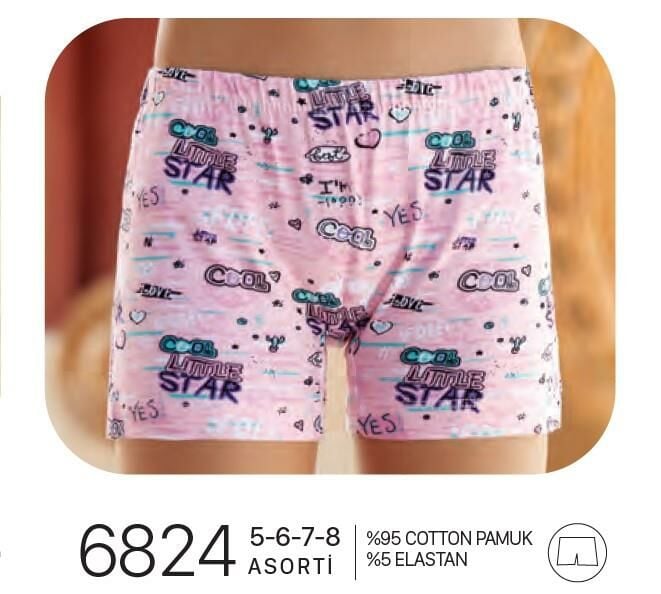 Berrak 6824 Kız Çocuk Boxer
