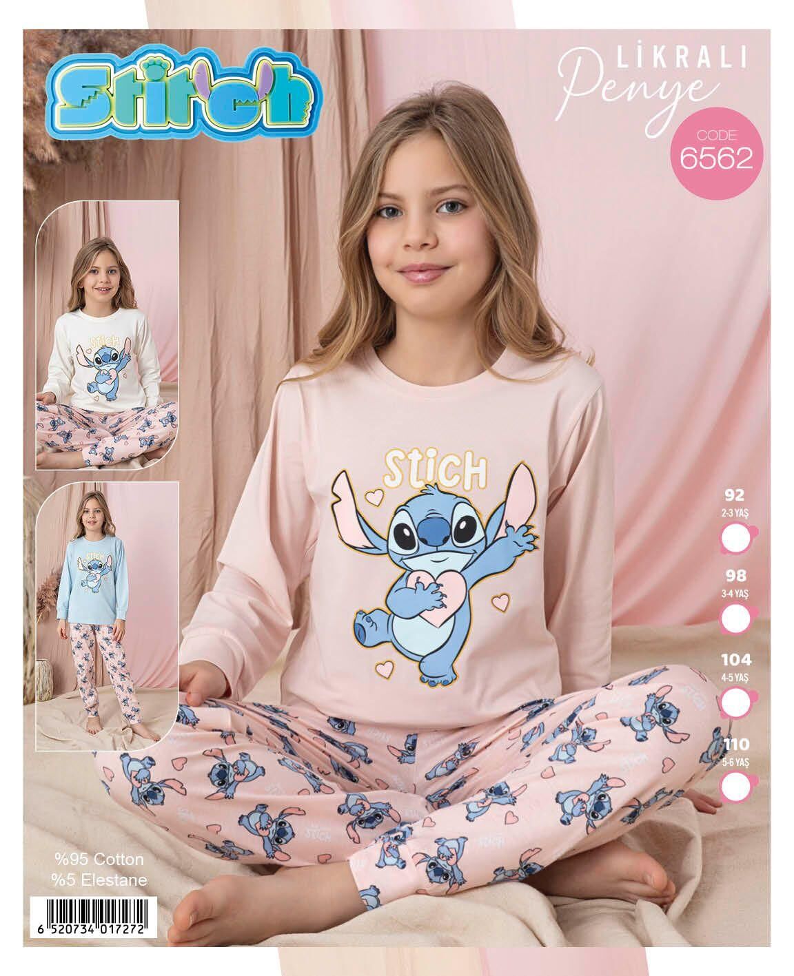 Tarık 6562 kız çocuk pijama takım 3/4/5/6