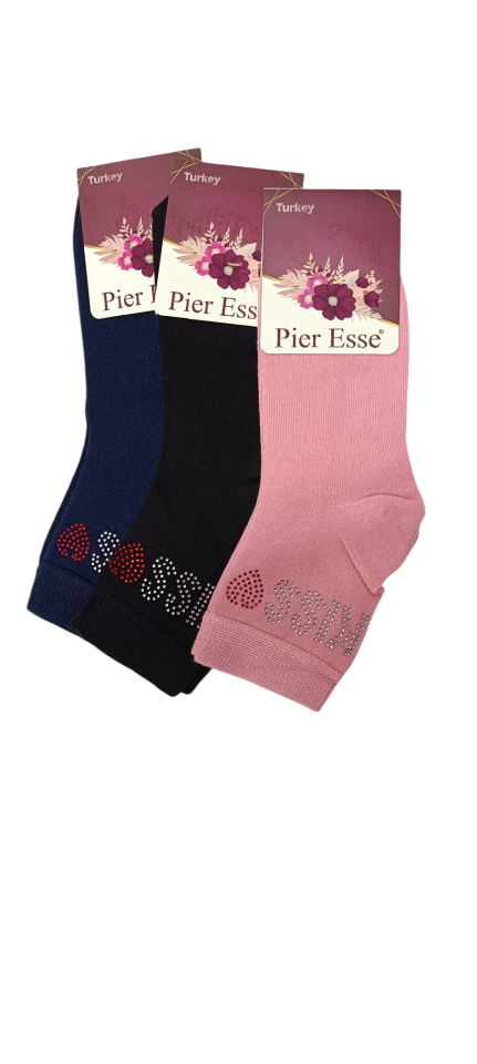 Pier esse bayan taşlı kısa konç