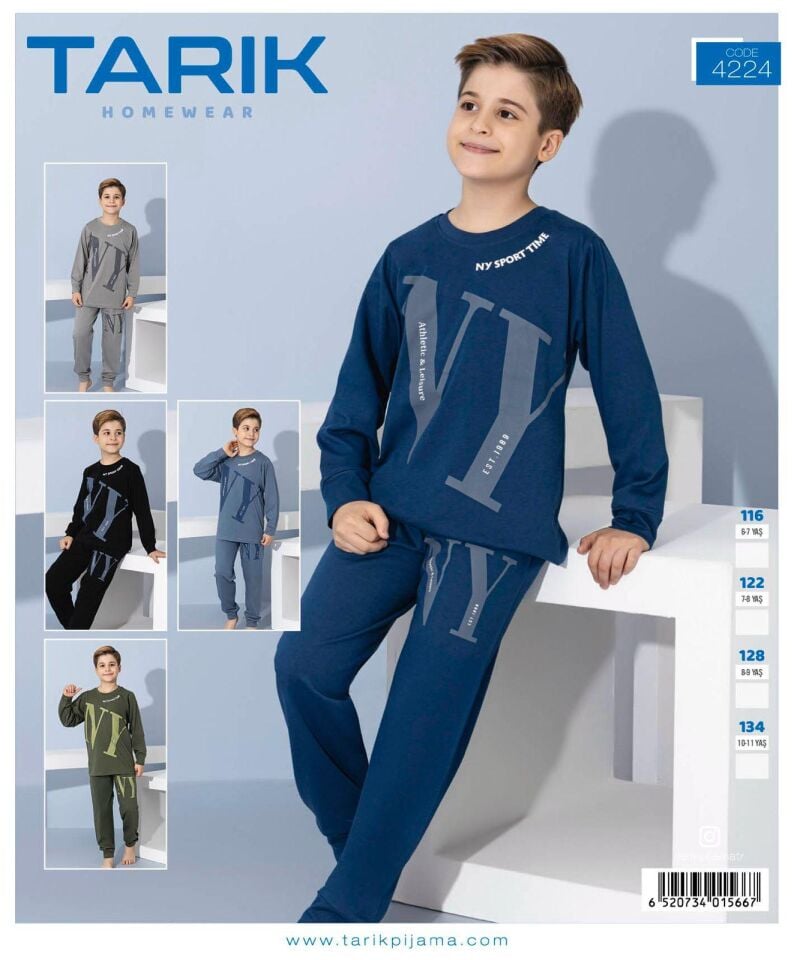 Tarık 4224 çocuk pijama takım 7/8/9/10