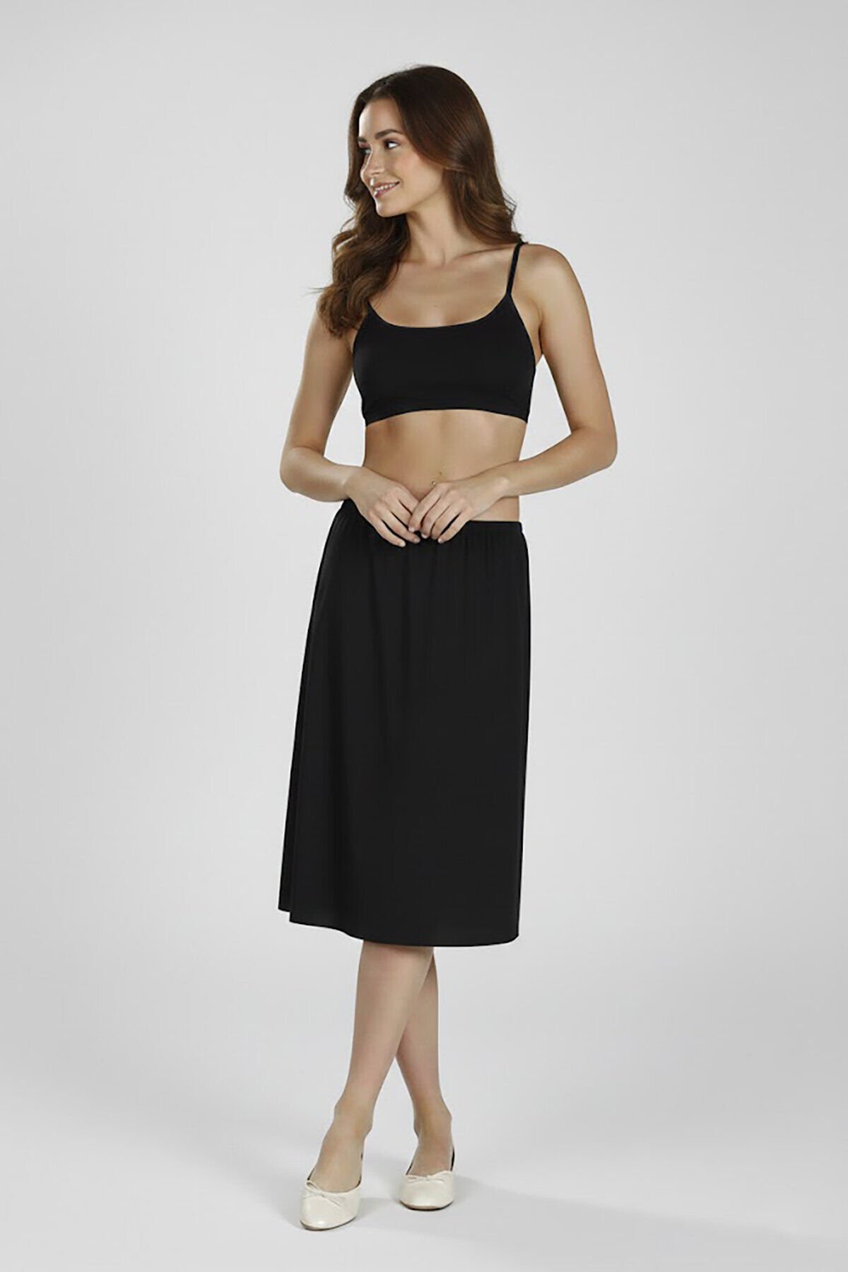 Kota 5102 bayan modal diz altı jüpon