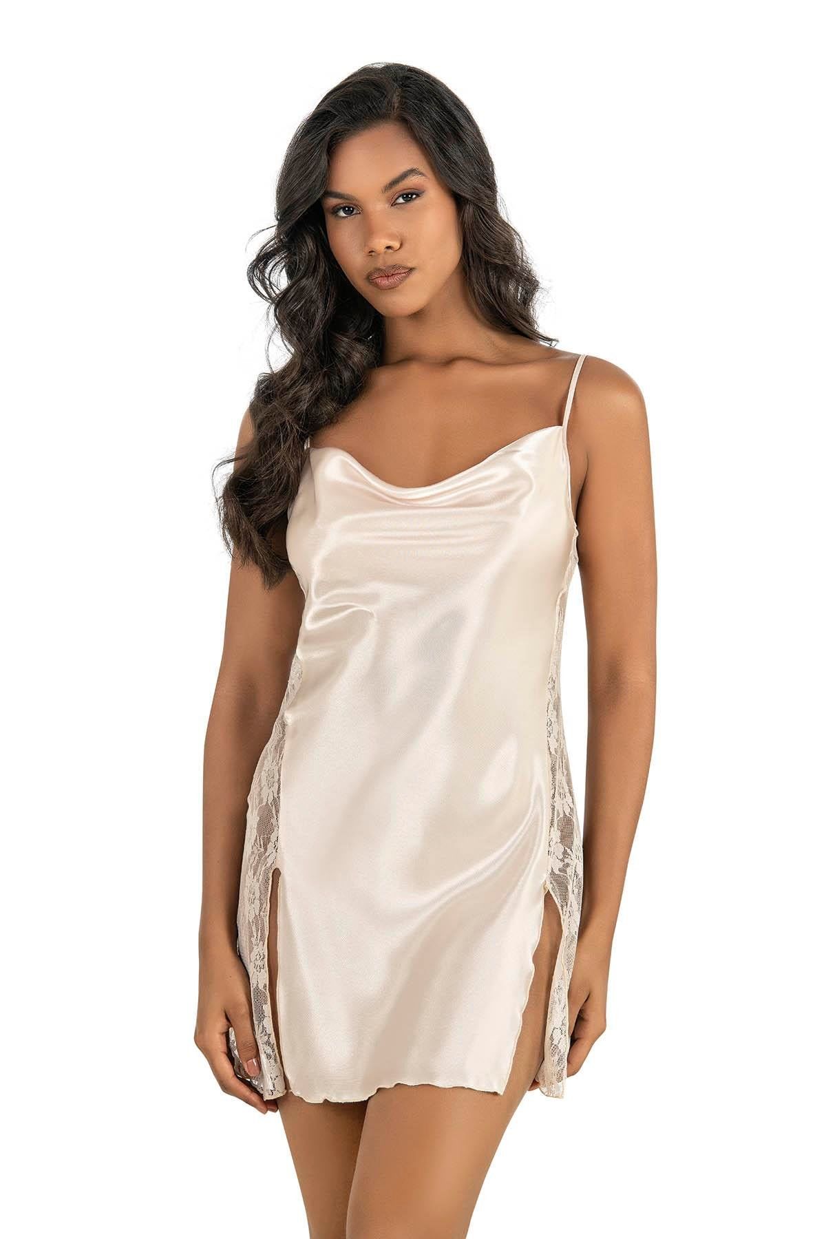 Primoda Kısa Saten Gecelik 8214