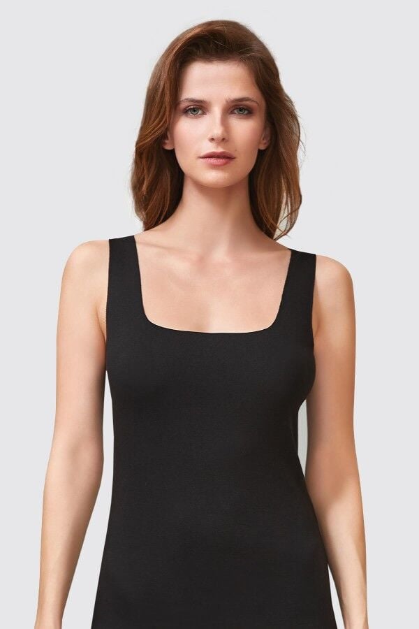 Berrak 7033 Bayan Genş Askılı Atlet Lazer Kesim